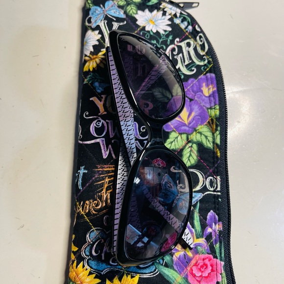 Sunglasses zipper pouch, sunglasses case, handmade - Picture 3 of 6